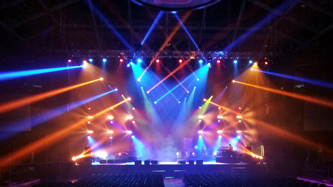 Sound Media production stage lighting at Watsco Center miami